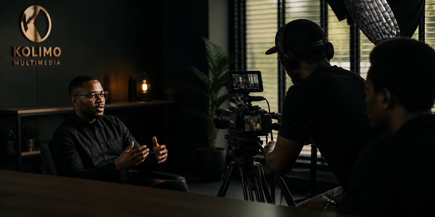 Behind the scenes at Kolimo Multimedia, a creative agency in Abuja, Nigeria.
